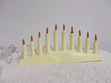Vtg NOMA 10 Lite Mini Candolier Christmas Plastic Lights & Box 1 Bulb Burnt Out