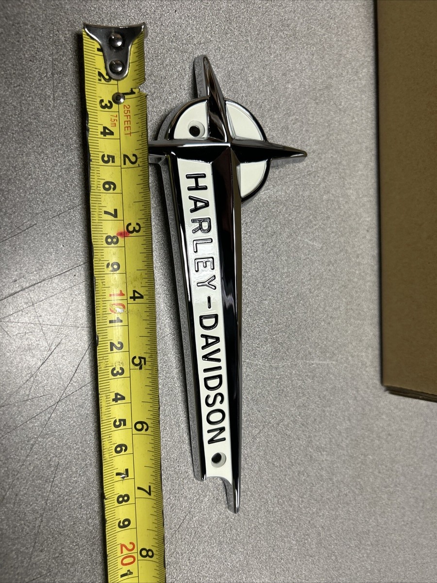 Harley- Davidson OEM 61776-61T 1961-1962 FL GAS TANK NAMEPLATES