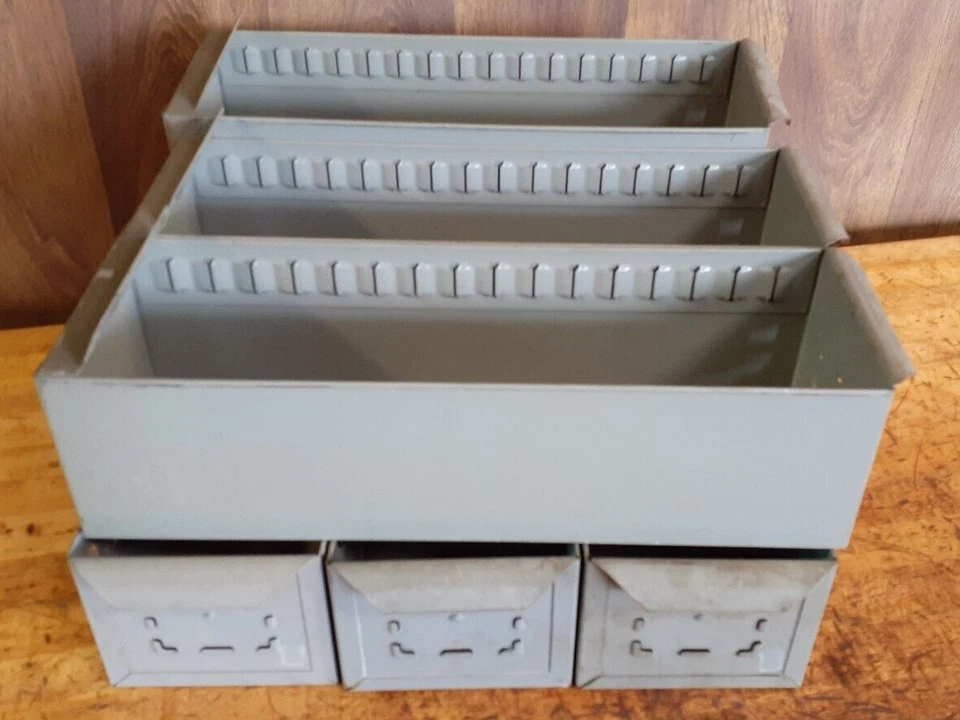 6/套装老式金属抽屉6个工业非常重型后端固定器 — 第 2/4 张图片