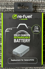 Digipower Re-Fuel Rechargeable DSLR Camera Rechargeable Battery for Canon LP-E12