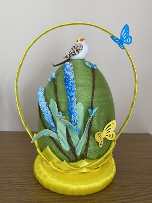 Sale! Handarbeit Ostereier Korb Tischdeko Frühling Party Geschenk Muttertag