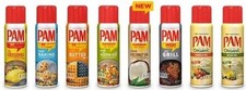 3 CANS PAM NO STICK COOKING SPRAY ~ FLAVOR CHOICES PICK any 3 bottles