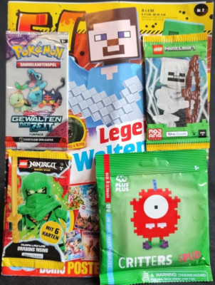 5! Five Magazin Nr. 2 Pokemon Booster Lego Ninjago Minecraft Neu