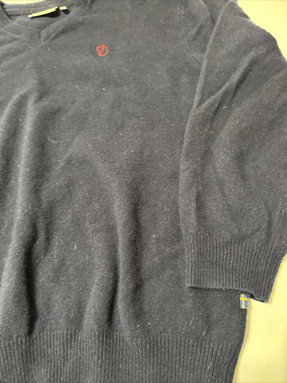 fjallraven sormland wool v neck sweater