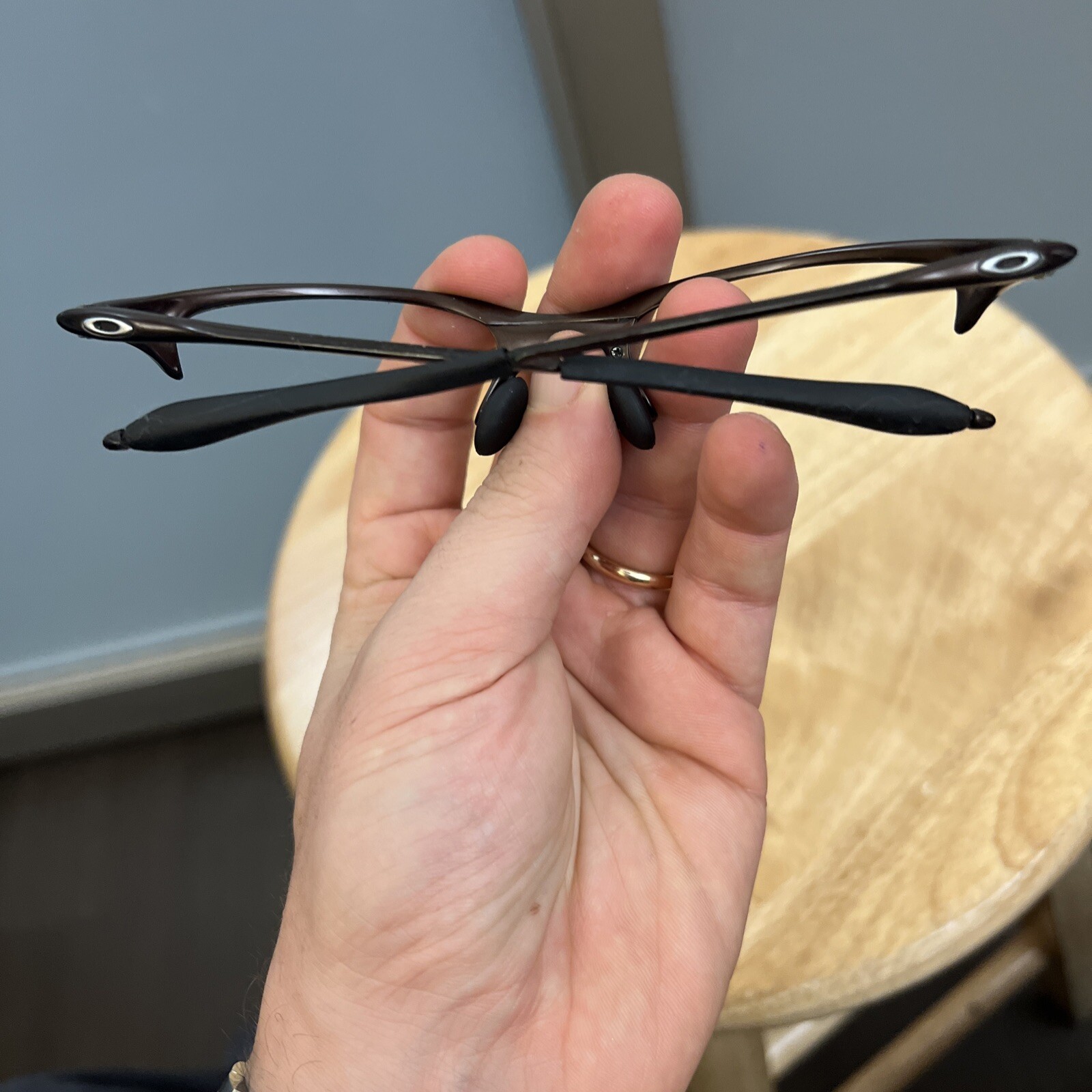 oakley half wire red oxide frame image 7