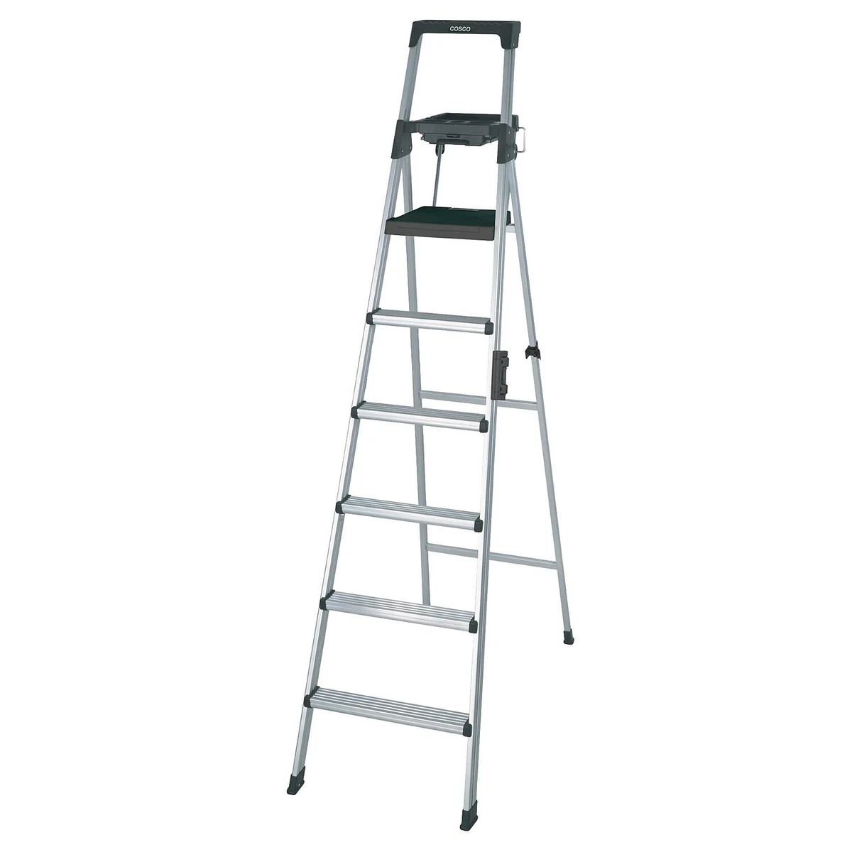 Cosco Signature Series Aluminum Folding Step Ladder w Leg Lock