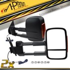 Black Extendable Towing Mirrors for Isuzu DMax TFR Holden Rodeo RA Colorado RC