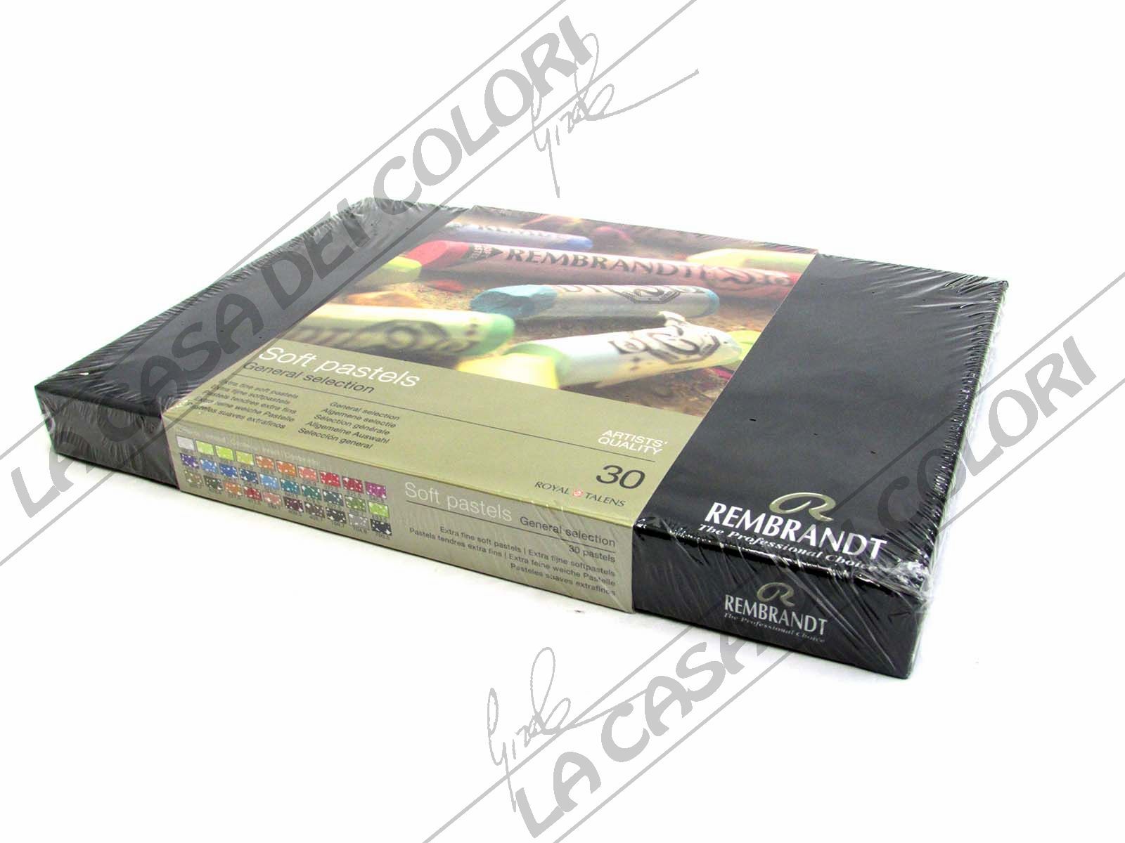 TALENS REMBRANDT - SOFT PASTEL - SET CARTONE 30 COLORI - PASTELLI - cod. 300C30