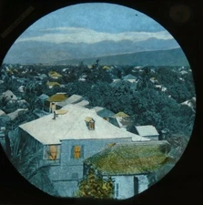 JAMAICA  SCENE   VICTORIAN  magic lantern slide    