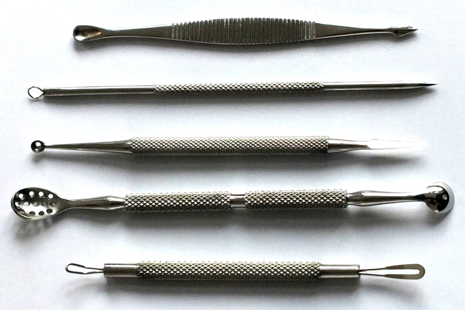 Set De Cuidado Facial 5 Piezas Extractor De Comedones Removedor De Puntos Negros - Imagen 2 de 4