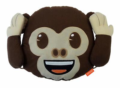 monkey emoji cushion