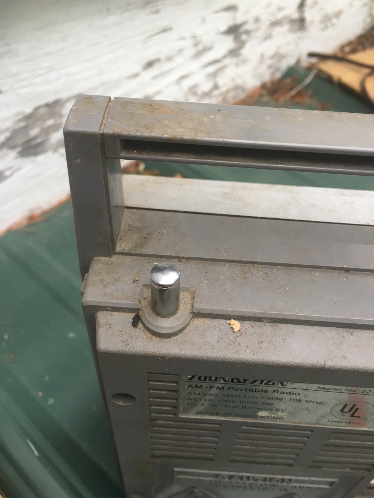 VTG PORTABLE Soundesign Transistor Radio Model No. 2277-D 4C Battery AC AM/FM HK