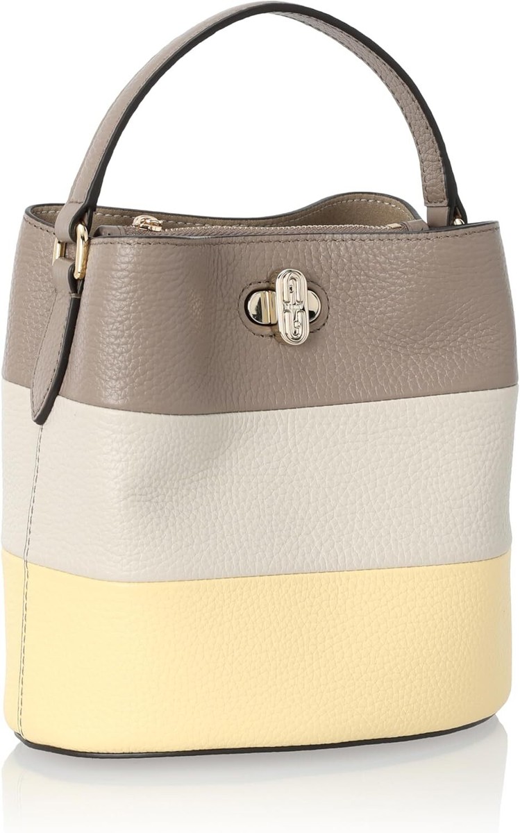 FURLA DANAE Mini Bucket Bag WE00495 BX1423 POP CORN+PERLA e+