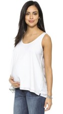 Hatch Maternity Women  s THE LAYERING TANK White Size 3 LRG/12 NEW
