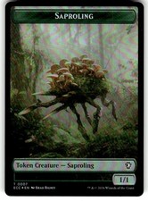 MTG - Scarecrow 0011/Saproling 0007 Token (Foil)- Lorwyn Eclipsed NM/M Condition