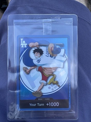 Los Angeles Dodgers One Piece Luffy Don Promo Card 7/2/25 SGA Well Centered