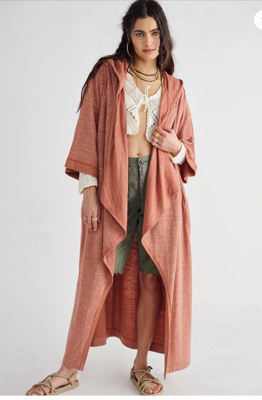 NWOT - Size M/L FREE PEOPLE Beach Jet Set Cardi with pockets - Ex Cond