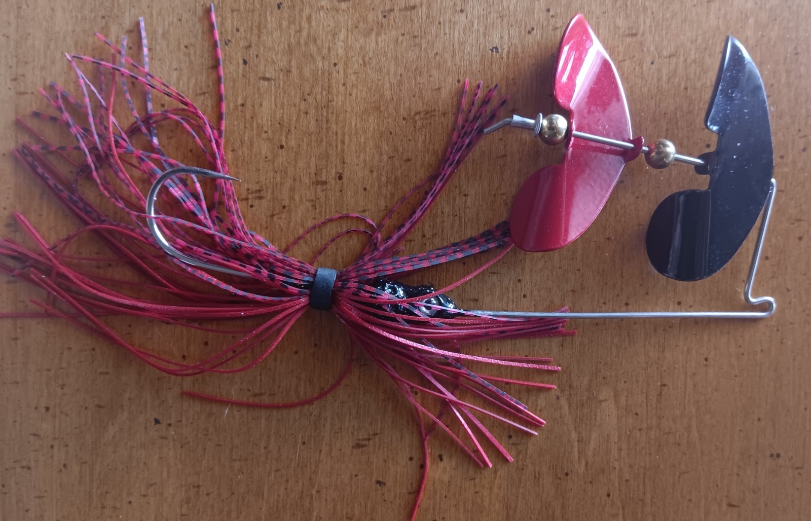 Custom Made Buzzbait Fishing Lures Double Blade And Quad Blades Lot Of 5 - Image 3