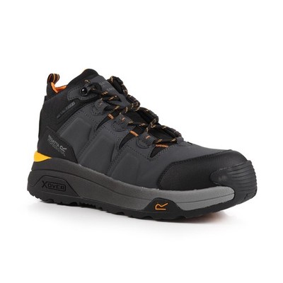 Regatta Hyperfort S1P1 schwarz/grau Vegan Composite Zehen-/Zwischensohle Sicherheitsarbeitsstiefel