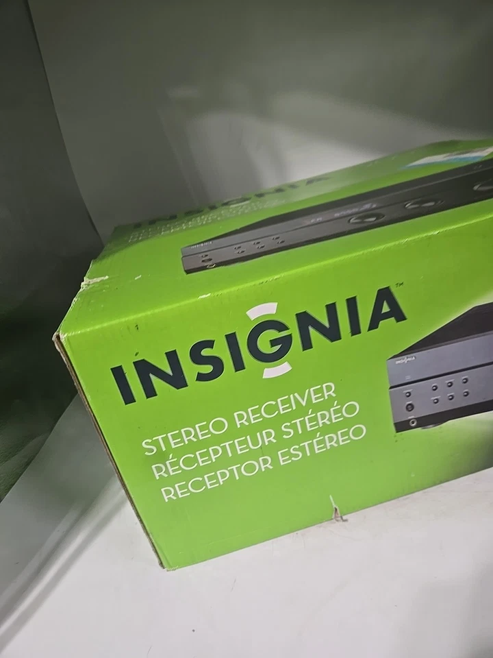 New Factory Sealed Insignia NS-R2001 200 W Stereo Receiver - Black - AM/FM Tuner - Image 2 of 4