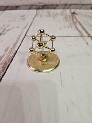 Vintage Atomium Plastic Gold Tone Model Brussels Missing Base