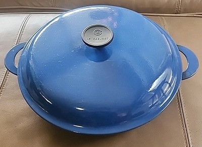Vtg Blue Le Creuset #30 Cast Iron Braiser | eBay