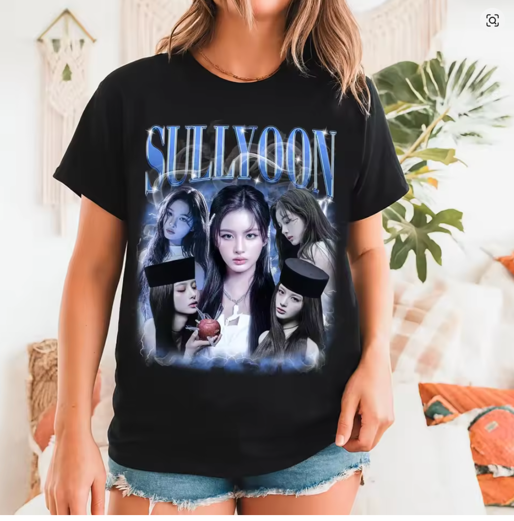 NMIXX SULLYOON ユニフォーム Tシャツ SULLYOON NMIXX KPOP T-SHIRT ALBUM SHIRT NMIXX EPISODE 1 ZERO