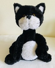 Vintage Russ Berrie Scratch Plush Toy Tuxedo Cat Stuffed Beanbag Animal 10