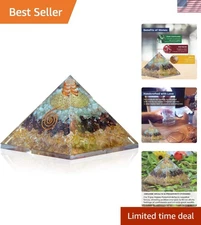 Handcrafted Triple Money Pyramid with Flower of Life - Attract Wealth & Success