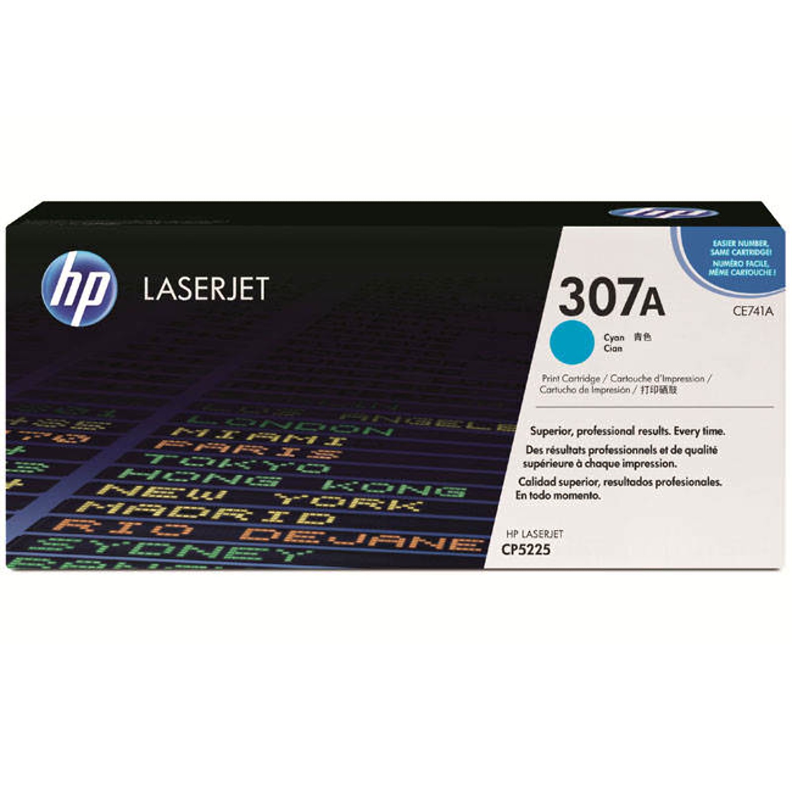 Original HP 307A Cyan Toner Cartridge (CE741A)