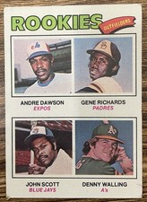 Topps 1977 Rookie Outfielders #473 Andre Dawson and Others
