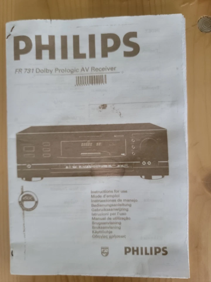 Philips FR731 Dolby Prologic AV Surround Receiver - Bild 3 von 4