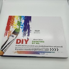 Scenery Paint by Numbers Kit for Adults,Framed Bookshelf Paint by Number Kits