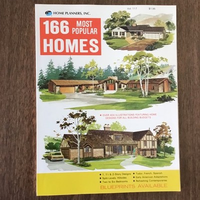 1981 Vintage 166 Contemporary Home Plans HOUSE Floor Plans Book SEE INDEX