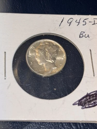 1945-D Denver Mint Silver Mercury Dime Uncirculated