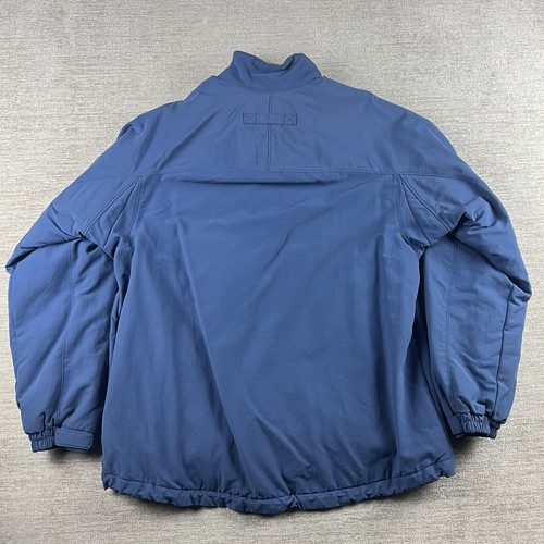Duluth Trading Co. Fleece Lined Grab Jacket Size Men's L-Tall Blue Soft Shell - Picture 2 of 8
