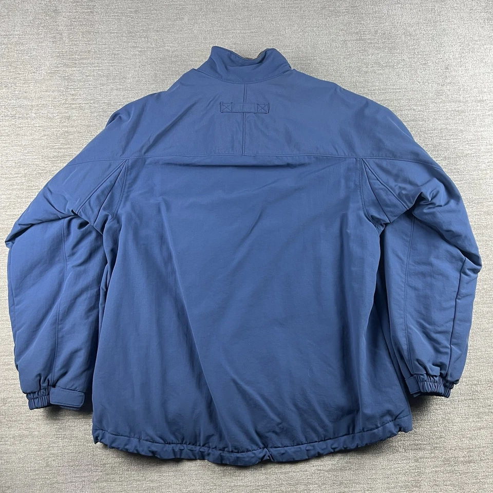 Duluth Trading Co. Fleece Lined Grab Jacket Size Men's L-Tall Blue Soft Shell - Image 2 of 4