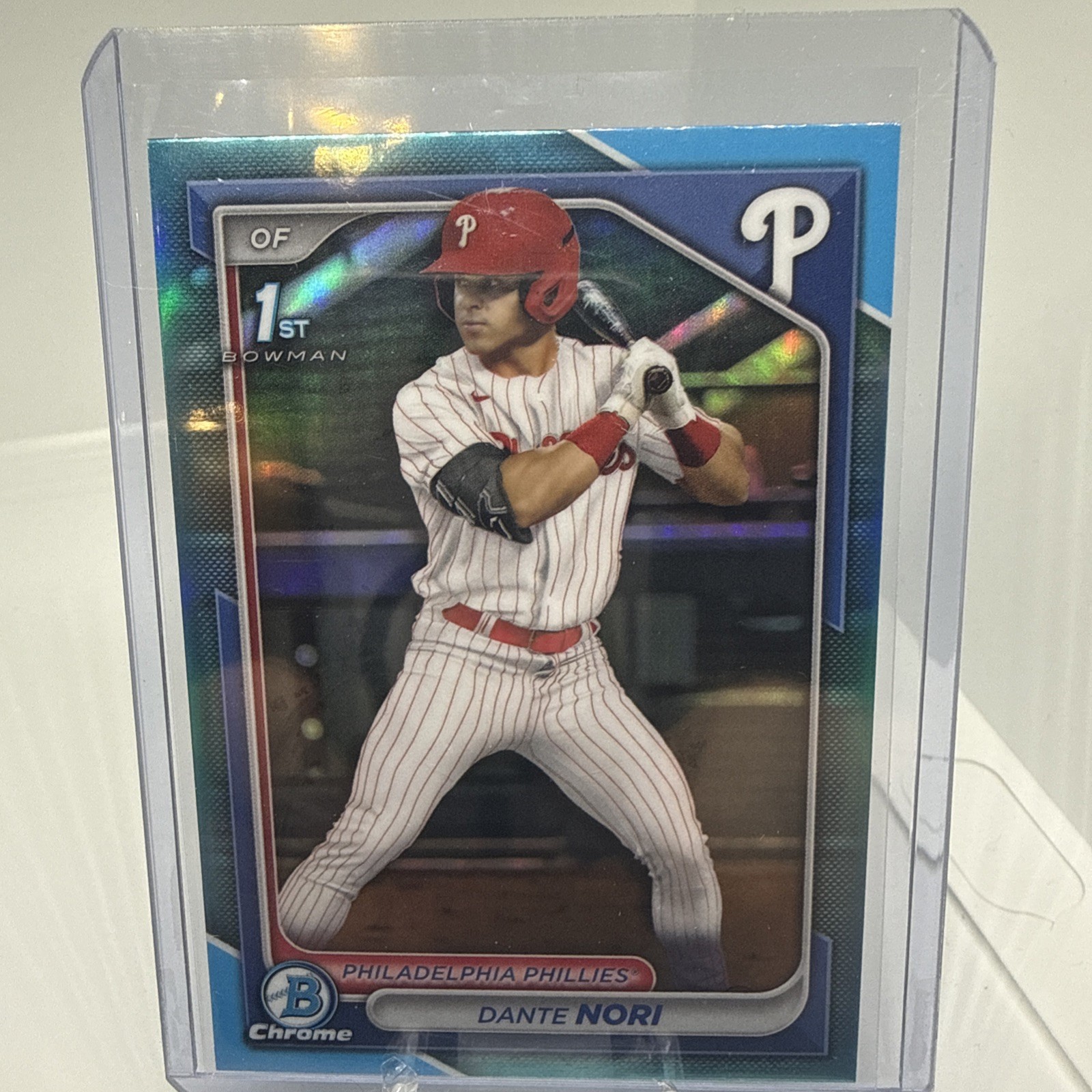 2024 Bowman Draft - Chrome Sky Blue Refractor #BDC-16 Dante Nori (RC)