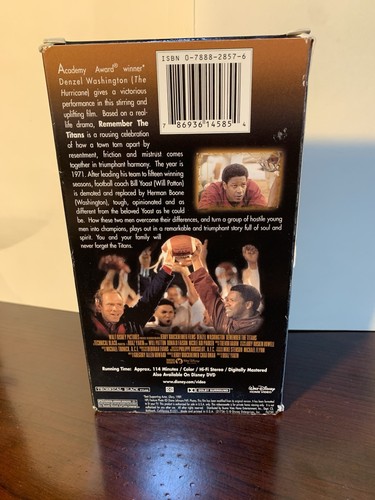 Remember The Titans", VHS Tape Denzel Washington - Picture 3 of 7