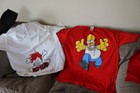 2 neue T-Shirts The Simpsons Homer Simpson xl & RED HEAD HAINES XL