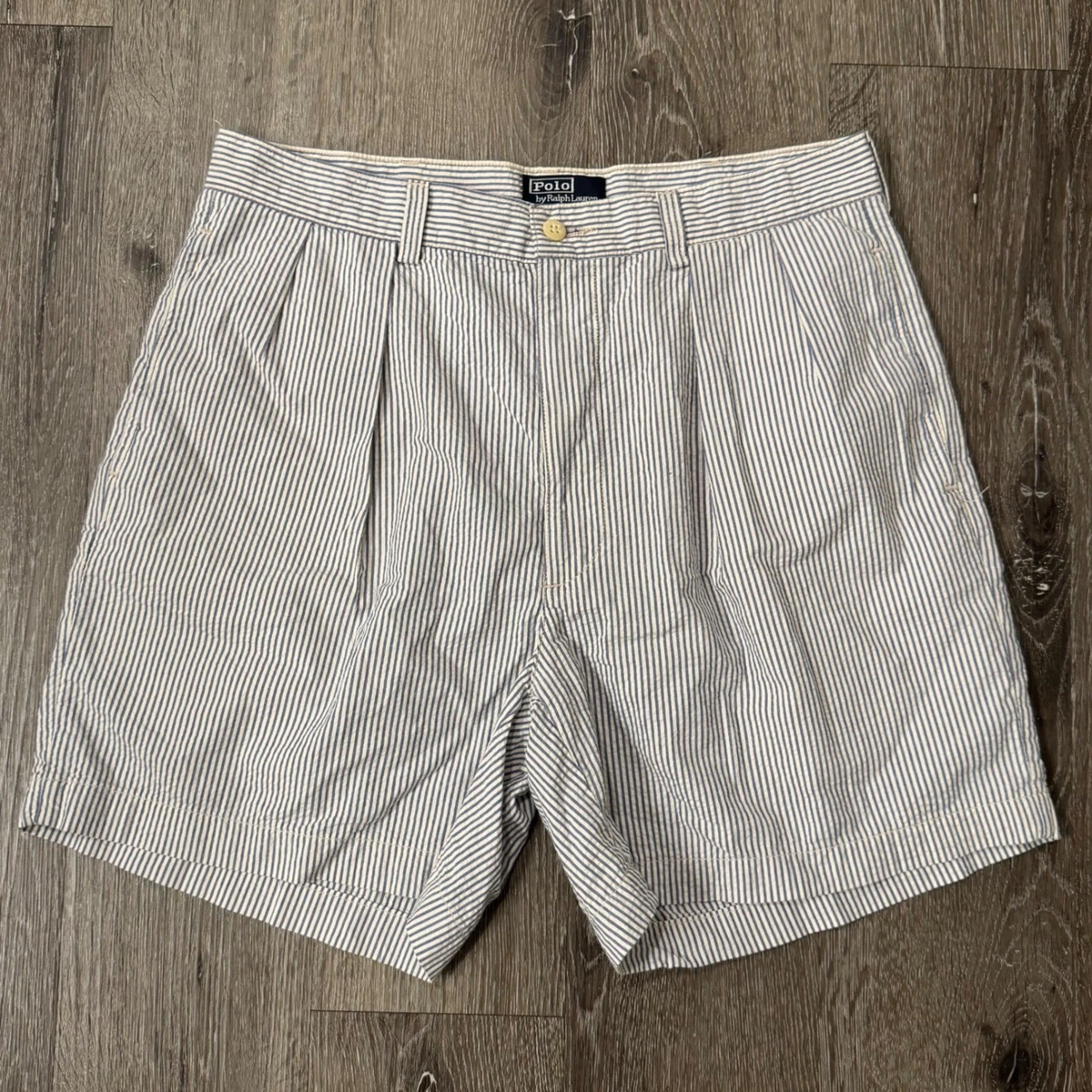 Pleated Striped Shorts for Men for sale | eBay
