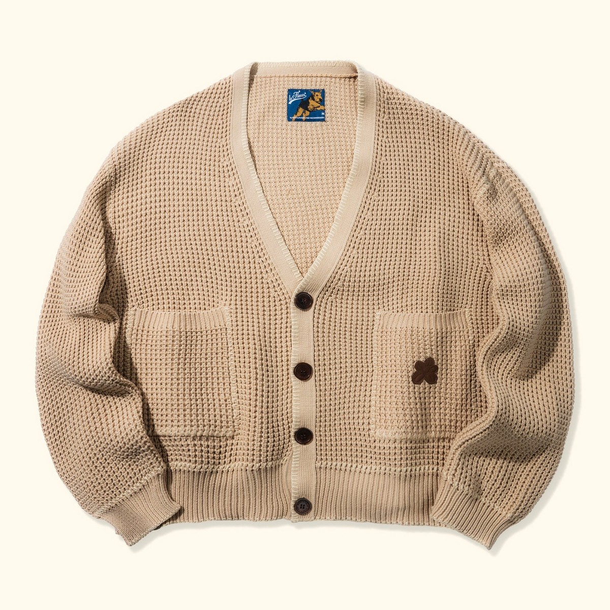 カーディガン france vintage knit cardigan. Golf le Fleur Waffle Knit Cardigan Blue size XL | eBay