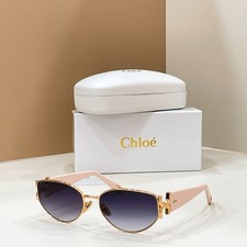 Chloe CH0260S Unisex Oval Sunglasses Gold Pink Gradient 59  17-135