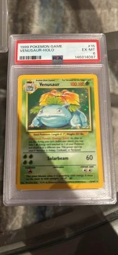 Pokémon Venusaur Base Set 15/102 Holo Rare PSA 6 1999