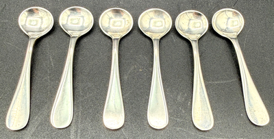 #ad #ad 6 Alvin Silver Manufacturing Co. Antique Sterling Silver Salt Spoons 18 grams $210.00
