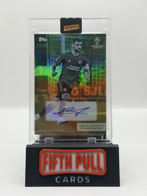 2023-24 Topps Simplicidad Bruno Fernandes Auto /49 Manchester United