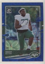 2020 Panini Donruss Optic Rookies Blue Scope Prizm Mekhi Becton #120 5z0