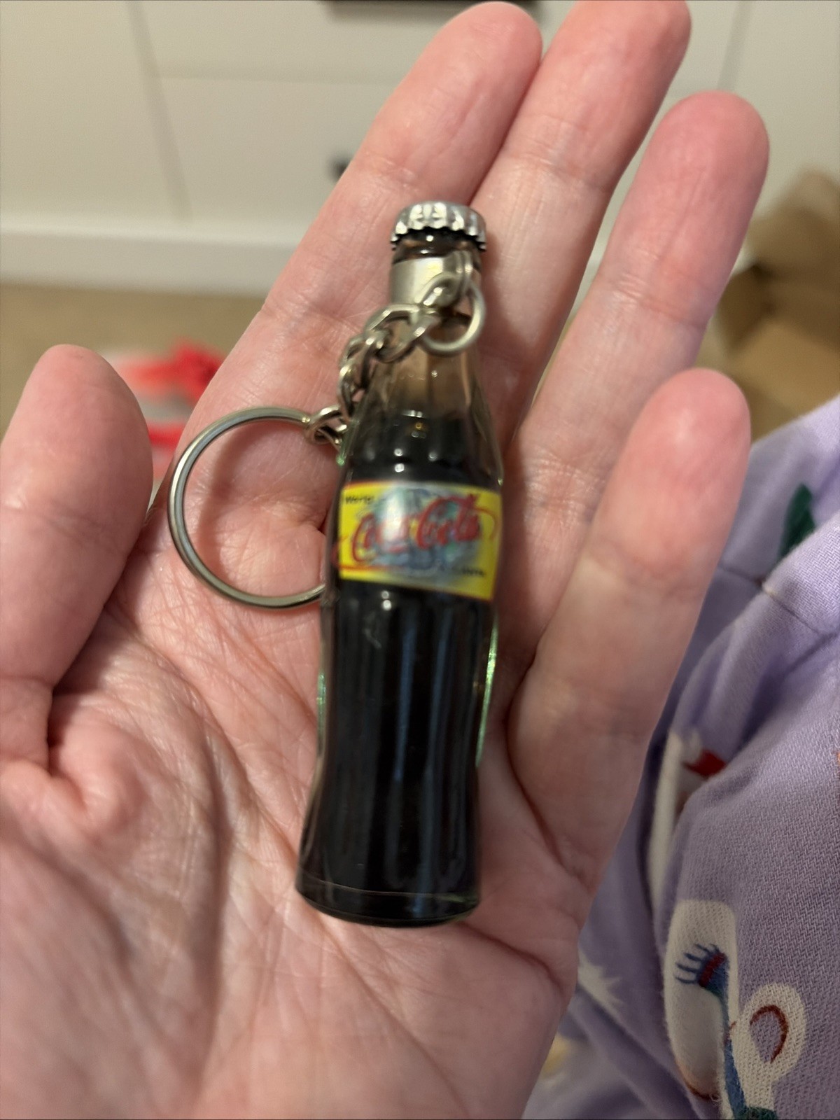 Vintage Keychain Coca Cola Bottle VGC