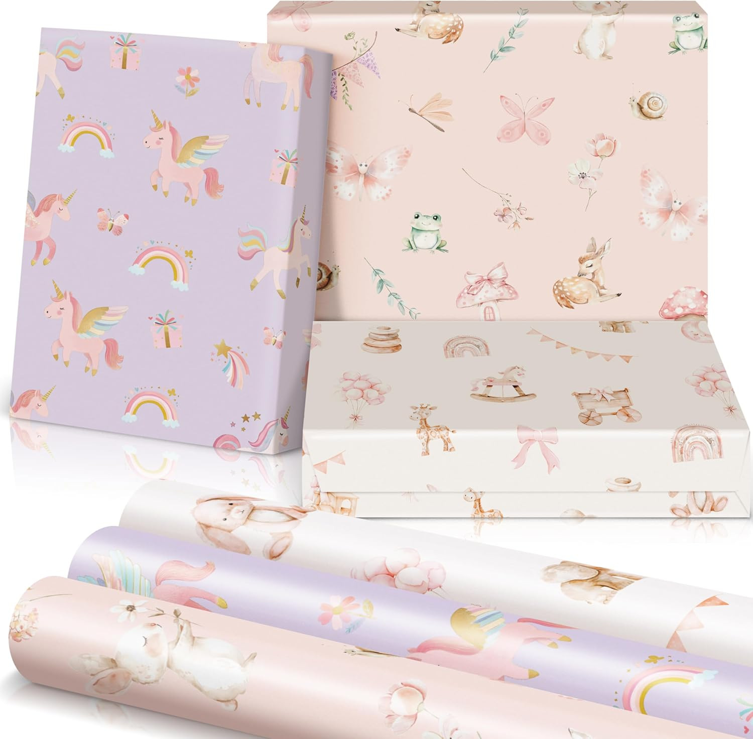Rolls For Baby Shower - Cute Set Of 3 Quality Roll