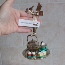 Fortnum & Mason Afternoon Tea Tray Decoration Christmas Hanging Hand Painted